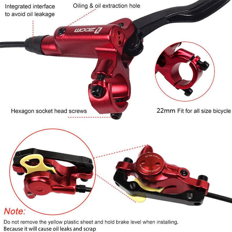 ZOOM MTB Hydraulic Disc Brake Left Front&Right Rear 160mm 6061-T6 Aluminum Alloy Caliper Lever IS PM Bike Oil Pressure electric  bikes