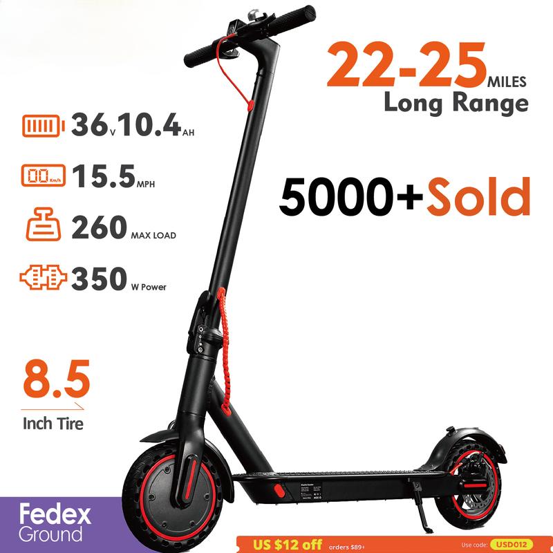 36v 350W 10.4Ah 15.6MPH Electric Scooter Adult HS-04Pro 8.5