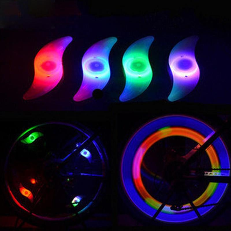 Bicycle S-shaped LED Light, Outdoor Cycling Warning Light, Bicycle Spoke Light, Bicycle Accessories for Mountain Bike, Road Bike, City Bike