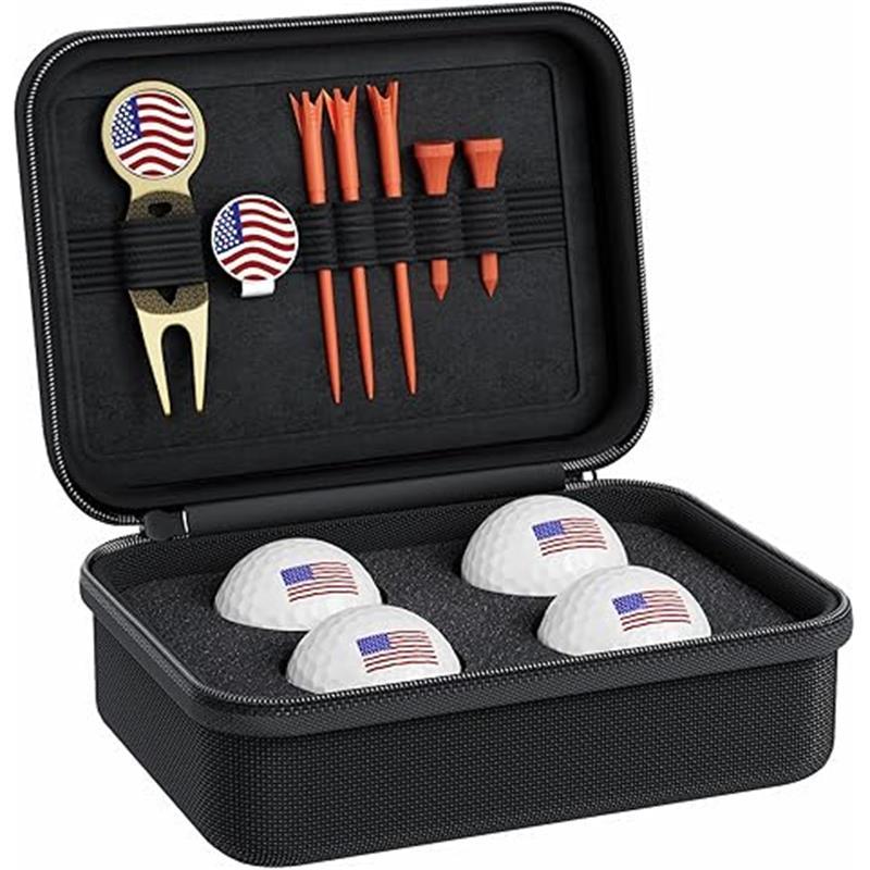 Golf Gifts for Men and Women, Golf Accessories Set with Hi-End Case, Golf Balls, Rangefinder, Golf Tees, Brush