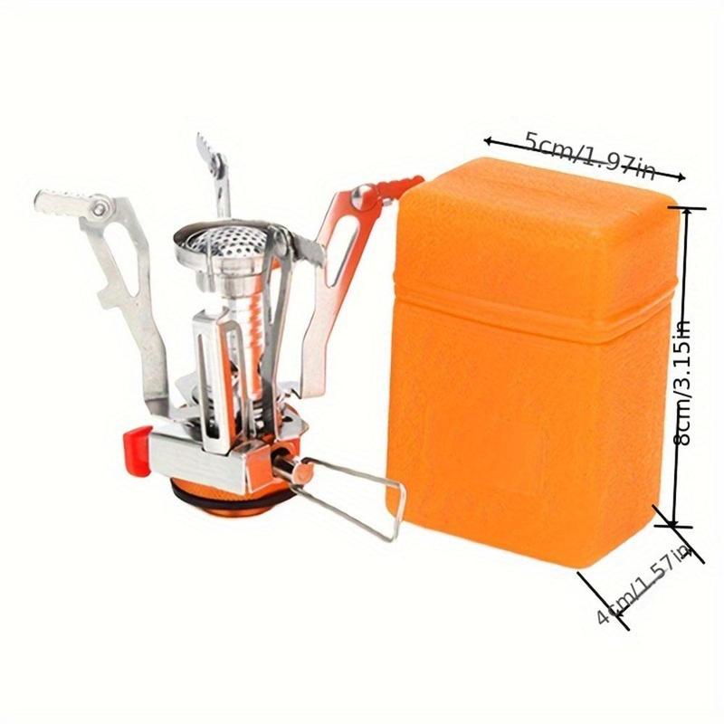 Portable Foldable Camping Stove, Lightweight Gas Stove with Storage Box, Outdoor Camping Kitchenware for Hiking & Picnic, Christmas Gift