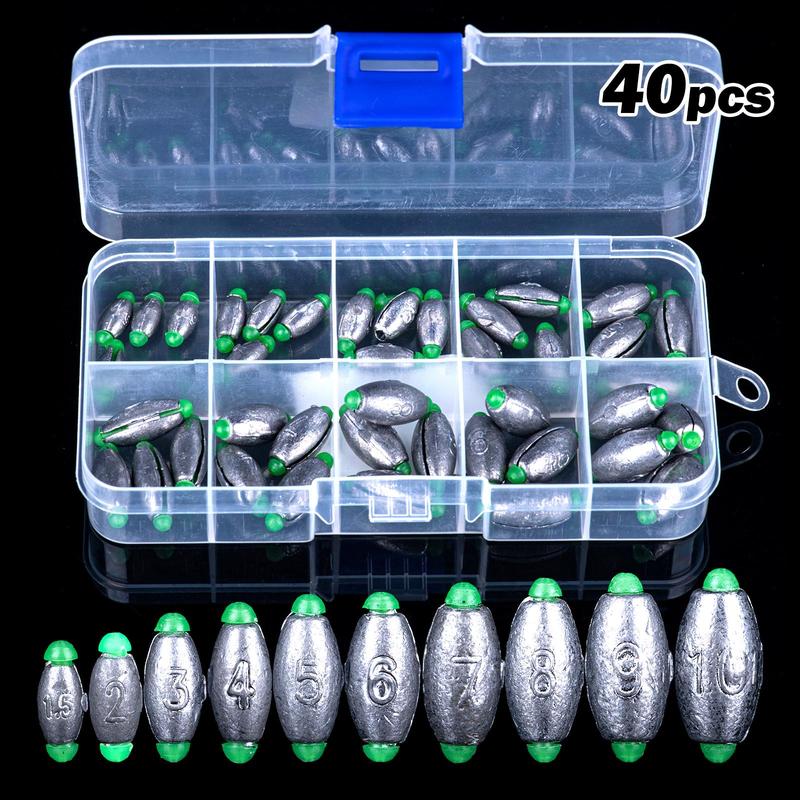 Removable Fishing Lead Sinker Kit, Split Shot Weights, Fishing Tackle Kits with Portable Box, Fishing Accessories, Flyfishing, Solocamping, Picnicaesthetic, Fishing Equipment,  Fishing Gear and Equipment