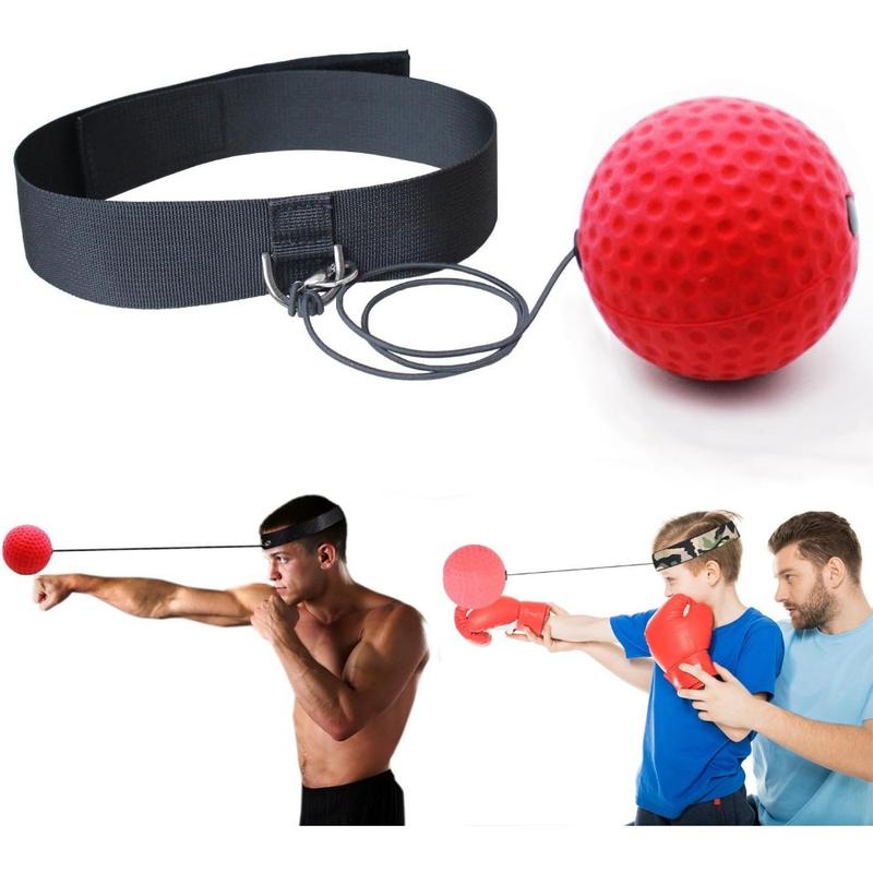 Boxing Ball Boxing Reflex Ball Training Hand Eye Coordination with Headband, Portable Boxing Punch Ball to Improve Reaction and Speed for Training and Fitness