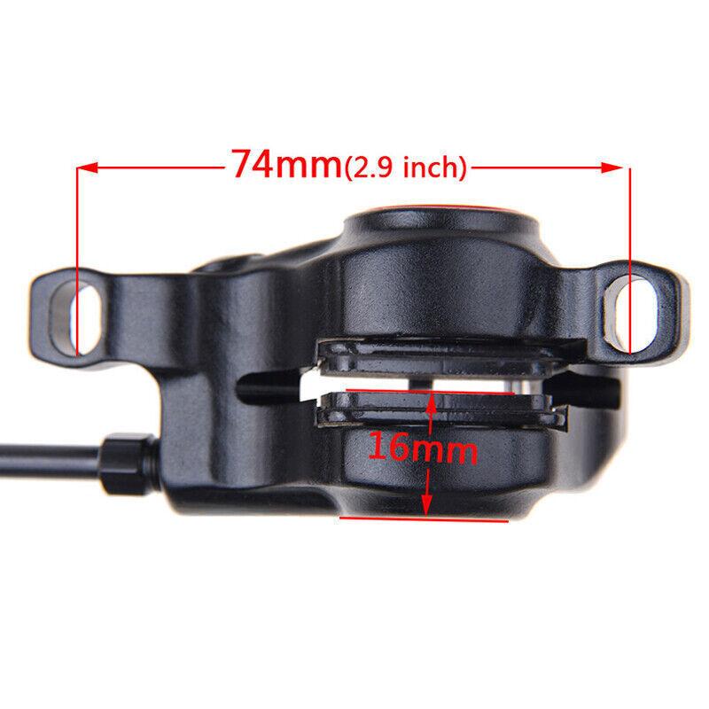 ZOOM MTB Hydraulic Disc Brake Left Front&Right Rear 160mm 6061-T6 Aluminum Alloy Caliper Lever IS PM Bike Oil Pressure electric  bikes