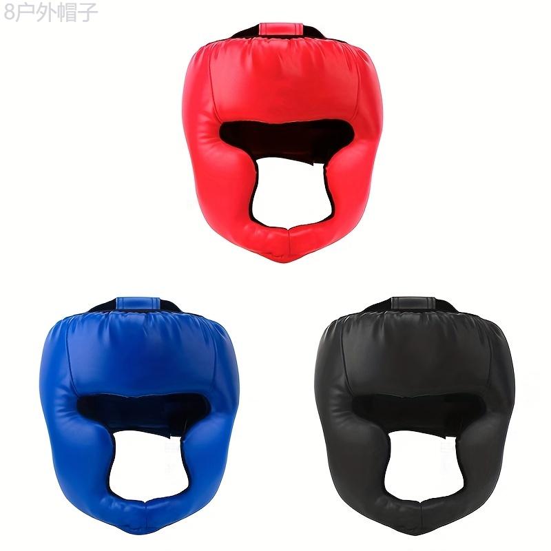 High-Quality Boxing Helmet - Premium Taekwondo Head Gear for Muay Thai, Sanda Training, and Martial Arts - Adjustable Chin Strap, Padded Interior, and Ventilation System for Comfort and Protection