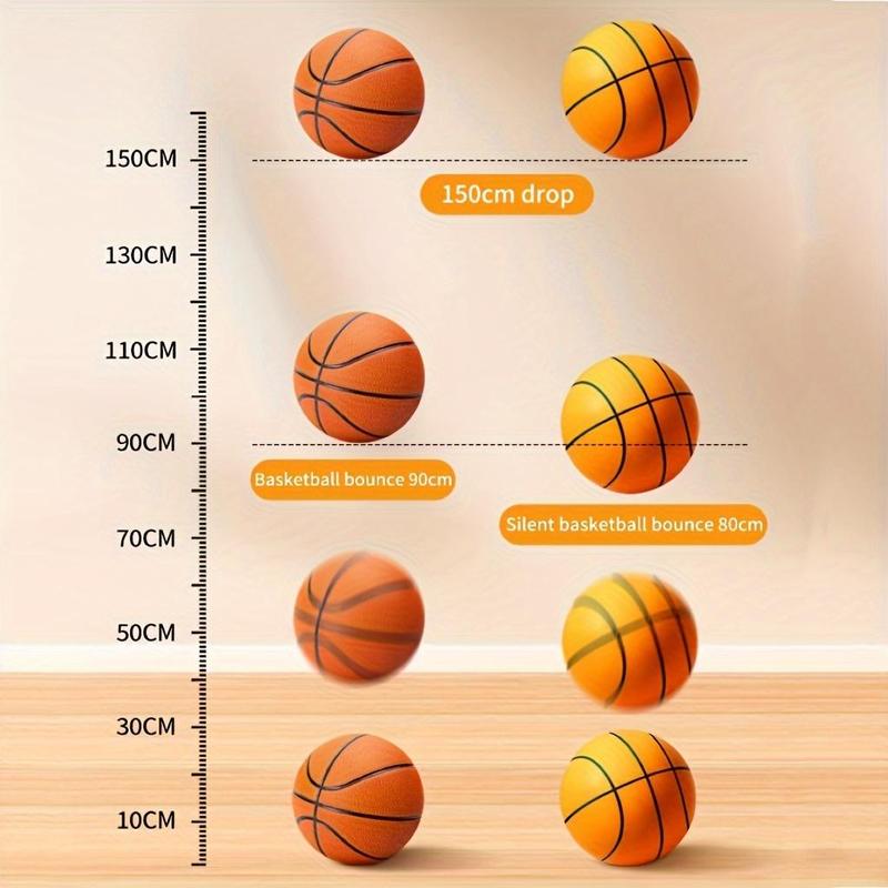 Size 5  Size7 Silent Basketball, Portable Durable Training Basketball, Indoor Basketball Foam Basketball, Playoffs Training Ball for Teens and Adults