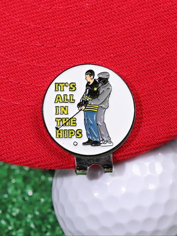 Cartoon Firefighter Pattern Golf Hat Clip, Creative Golf Hat Clip, Fashion Accessories for Men & Women, Golf Enthusiast Gift