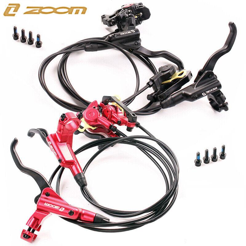 ZOOM MTB Hydraulic Disc Brake Left Front&Right Rear 160mm 6061-T6 Aluminum Alloy Caliper Lever IS PM Bike Oil Pressure electric  bikes