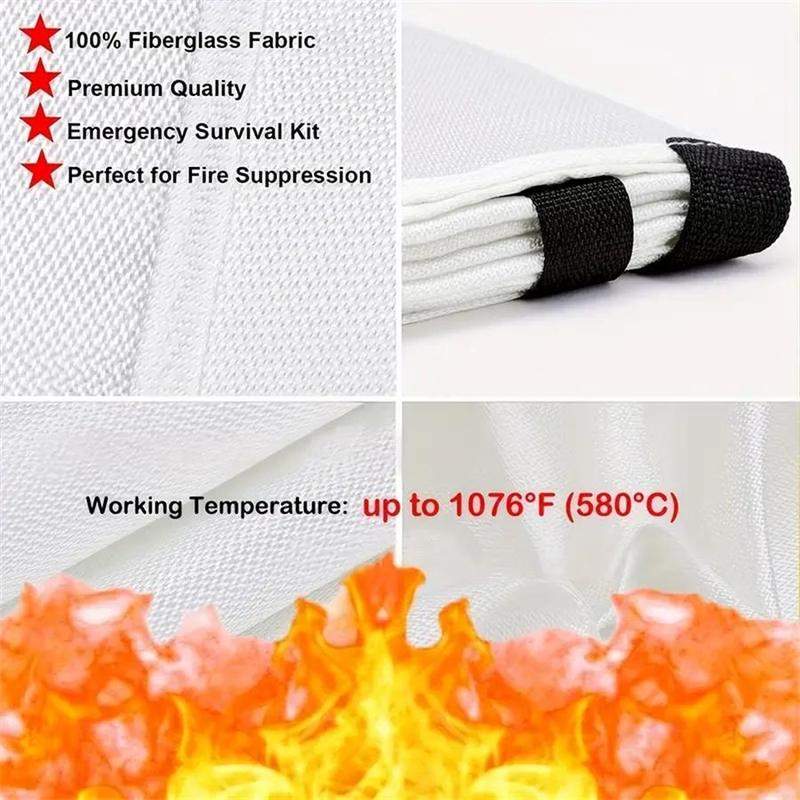 Fire Blanket, Fire Emergency Blanket, Flame Retardant Blanket, Emergency Survival Safety Cover, Suitable for Kitchens, Homes, Houses, Cars, Offices, Camping Gadgets 2024, Boyfriend Gift