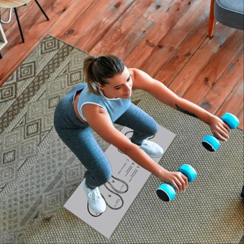 Ergonomic Yoga Mat, Non-slip Push Up Mat, Fitness Mat, Workout Mat, Exercise Mat, Deep Squat Fitness Exercise Mat, Ideal Holiday Gift