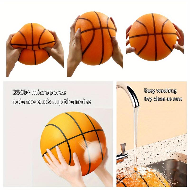 Size 5  Size7 Silent Basketball, Portable Durable Training Basketball, Indoor Basketball Foam Basketball, Playoffs Training Ball for Teens and Adults