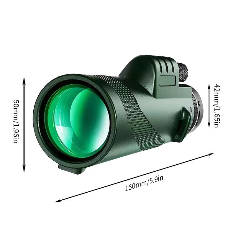 80X100 High Power Monocular Telescope, Portable Zoom HD Foldable Long Distance Mini Telescope, HD Lightweight Compact Telescope for Bird Watching Travel Outdoor Camping