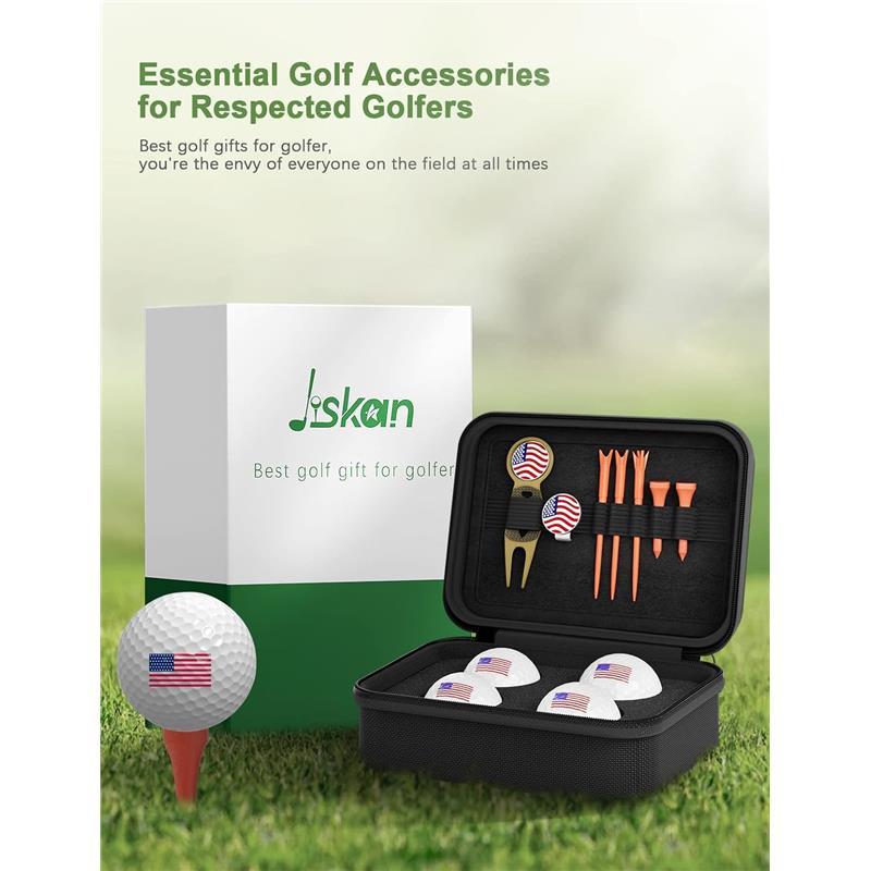 Golf Gifts for Men and Women, Golf Accessories Set with Hi-End Case, Golf Balls, Rangefinder, Golf Tees, Brush