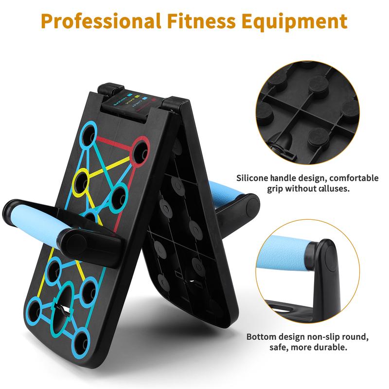 Push Up Board, Multi-functional Folding Push Up Training Board, Home & Gym Workout Equipment, Universal Chest And Abdominal Muscle Training Equipment Portable Foldable