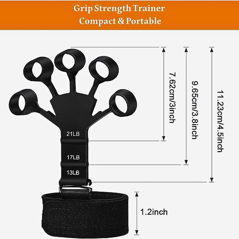 The Gripster Power - Strength Trainer, Forearm Exerciser, Vein Popper, Finger Strengthener, Hand Grip Strengthener handgrips grippers handgrip trainer flexx grips Adjustable Hand weight training hand grip hand strengthener High-Intensity Sweat exerciser R