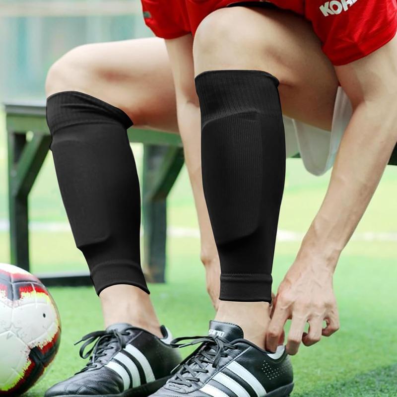 6 Pairs Black Football Socks Set Adult Leg Sleeve Sports Socks Set Sweat-Absorbent Calf Socks Unisex Sports Socks Set