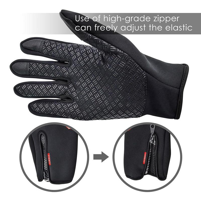 Touch Screen Windproof Gloves Warm and Adjustable Suitable for Outdoor Running, Cycling, Fishing, Skiing and Other Sports No Slip Work Warm Gloves.