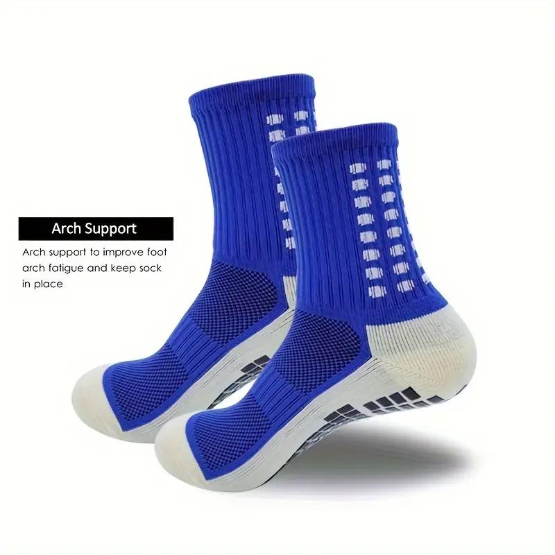 3 4 6 10 Pair Men's Soccer Socks with Anti Slip Non Slip Grip Pads for Football Basketball Sports Grip Socks