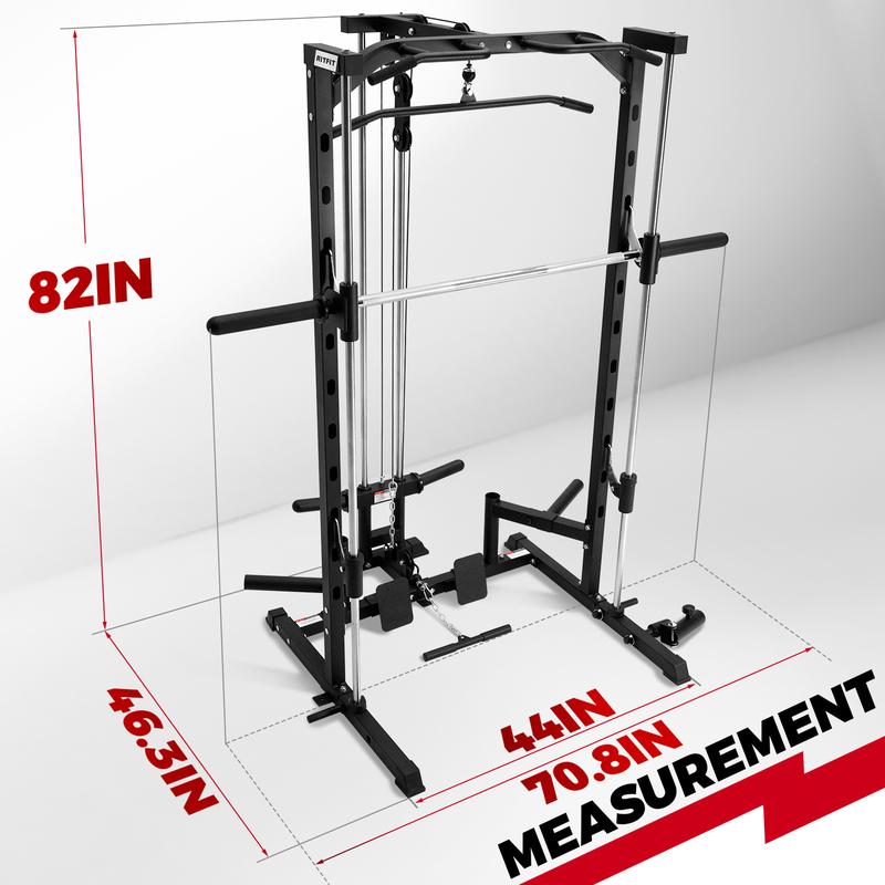 RitFit PSR05 Multifunctional Smith Machine with 13 Accessories Included smith  machine squat machine power rack