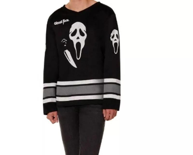 Ghostface Hockey Limited Black Jersey Scream Horror Movie Icon Slasher Scary - Trendy Hockey Halloween - Halloween Gift