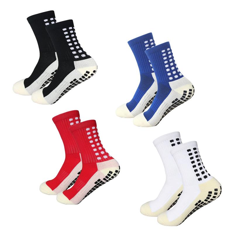 3 4 6 10 Pair Men's Soccer Socks with Anti Slip Non Slip Grip Pads for Football Basketball Sports Grip Socks