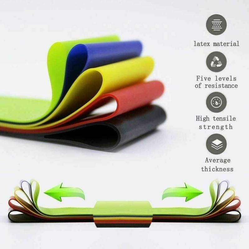 Resistance Bands Loop Set Gym Exercise Yoga Strength Workout Fitness Butt Lift