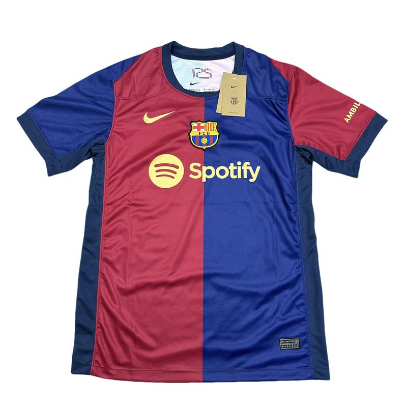 NIKE 2425 FC Barcelona Home COLD PALY Special Edition Short Sleeve Top Soccer Jerseys La Liga National Derby