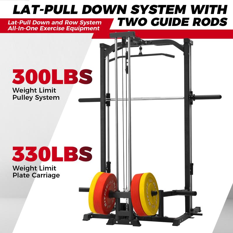 RitFit PSR05 Multifunctional Smith Machine with 13 Accessories Included smith  machine squat machine power rack