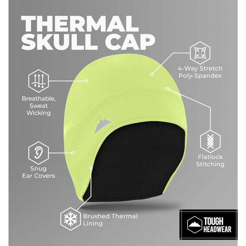 Helmet Liner Skull Cap - Thermal Retention & Moisture Wicking, for Running, Skiing & Winter Sports