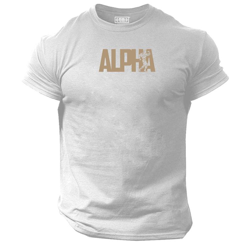 Alpha T Shirt Clothing Bodybuilding Training Workout Exercise Muscles Top