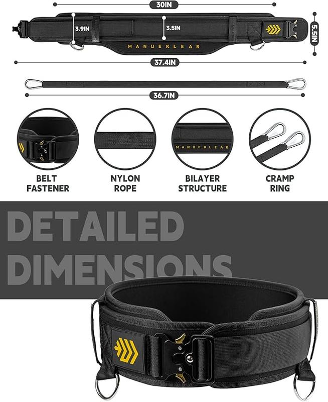 Quick Locking Weighted Belt, Double-Layer Dip Belt for Weight Lifting, Weighted Pull Up Belt for Powerlifting Squat adjustable weight