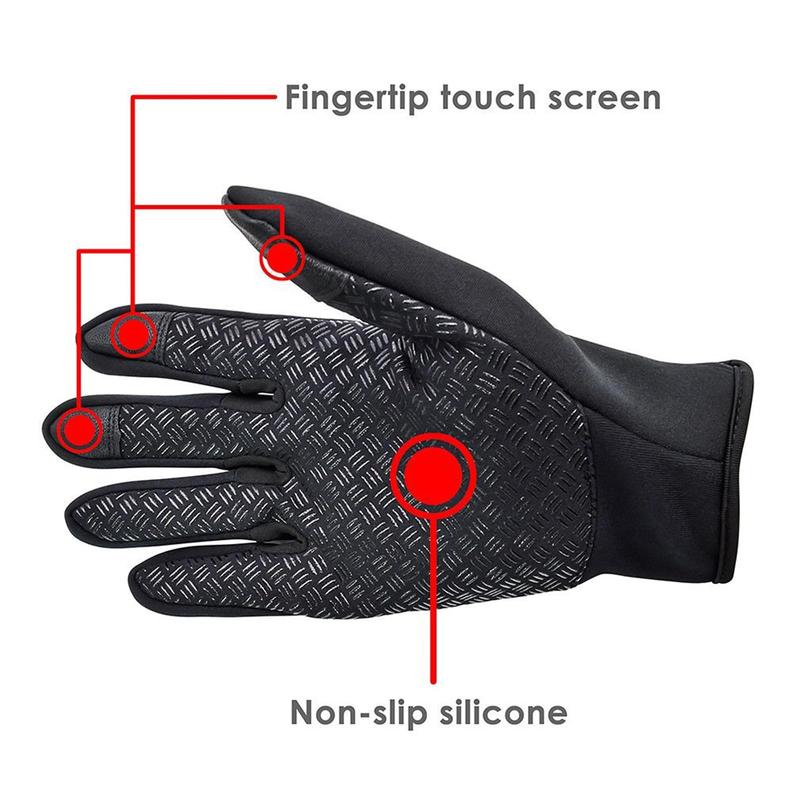 Touch Screen Windproof Gloves Warm and Adjustable Suitable for Outdoor Running, Cycling, Fishing, Skiing and Other Sports No Slip Work Warm Gloves.