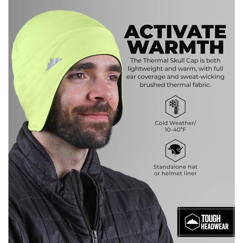 Helmet Liner Skull Cap - Thermal Retention & Moisture Wicking, for Running, Skiing & Winter Sports