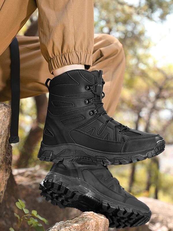 Men's Outdoor Hiking Shoes, Casual Comfortable Waterproof Non-slip Boots, Fashionable Sports Shoes for Outdoor Activities