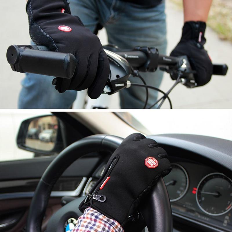 Touch Screen Windproof Gloves Warm and Adjustable Suitable for Outdoor Running, Cycling, Fishing, Skiing and Other Sports No Slip Work Warm Gloves.