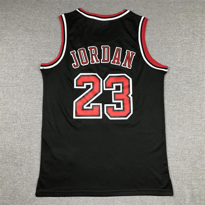 MJ stitched Basketball Jersey Men's Sleeveless Black