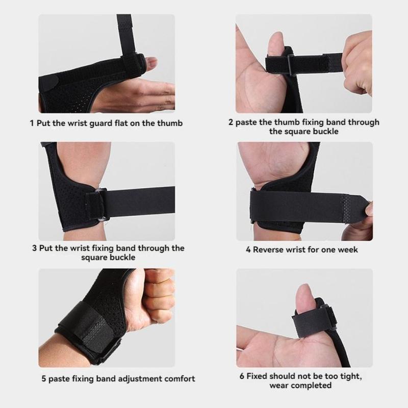 Adjustable Thumb & Wrist Guard, Breathable Thumb & Wrist Protector with Built-in Aluminum Plate, Sports Wristband for Home Gym Workout, Christmas Gift