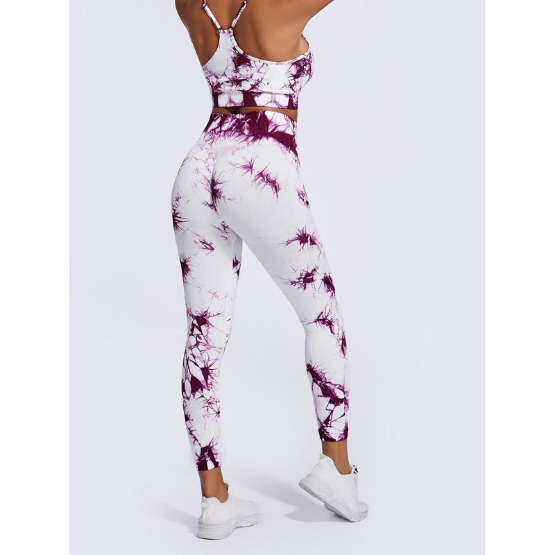 2024 Women's  High Waist Sports Leggings, Women's Tie Dye Tummy Control Sports Leggings,Casual Comfy Breathable Seamless Skinny Pants, Gym Leggings, High Waist   Leggings, Yoga Pants for Gym Workout Running Fitness#891