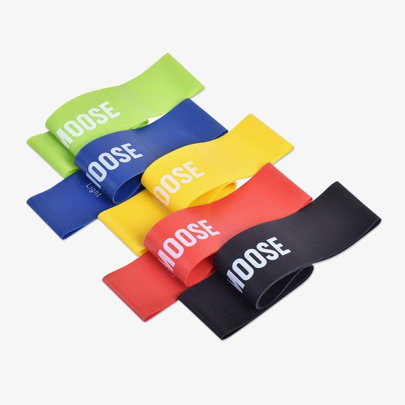 DMoose Resistance Loop Bands, Exercise Workout Bands for Women and Men, 5 Set of Stretch Bands for Booty Legs, Pilates