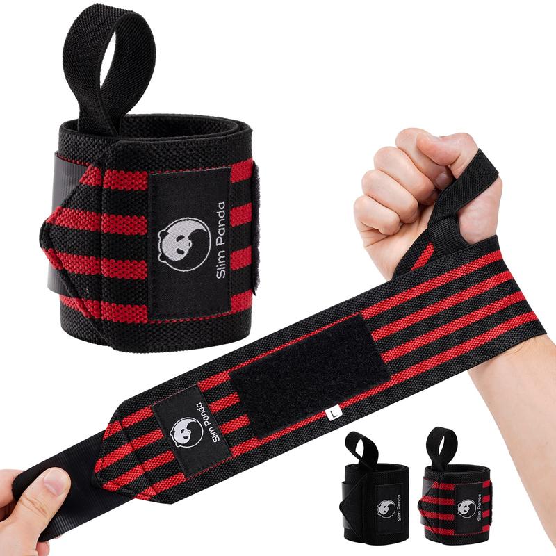 Weight Lifting Wrist Wraps- Upgraded Velcro Workout Wrist Wraps for Powerlifting, Bodybuilding, and Weight Lifting - Heavy-Duty Wrist Support with Thumb Loop for Men and Women