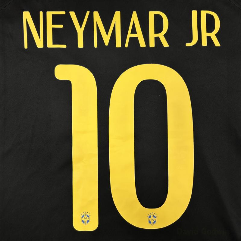 NIKE 2014 World Cup Brazil Away Short Sleeve Team Jersey 10# Neymar JR Soccer Jersey