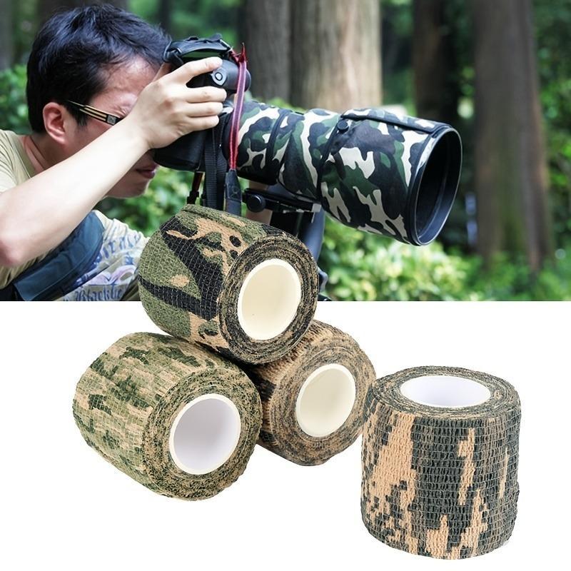 1 Roll Outdoor Camping Camouflage Tape, Sports Tape For Hiking Hunting & Outdoor Activities, Gym Accessories, Christmas Gift