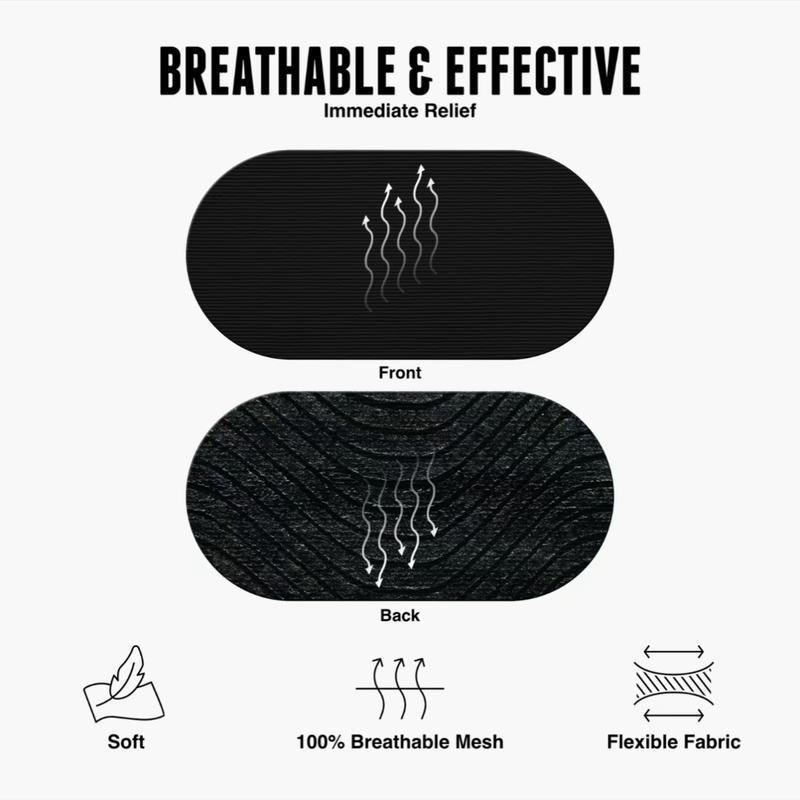 Mouth Tape (30-Pack) More Breathable Black Soft Fabric, Strong Hypoallergenic Adhesive, Comfortable for Sports, One-Month Supply