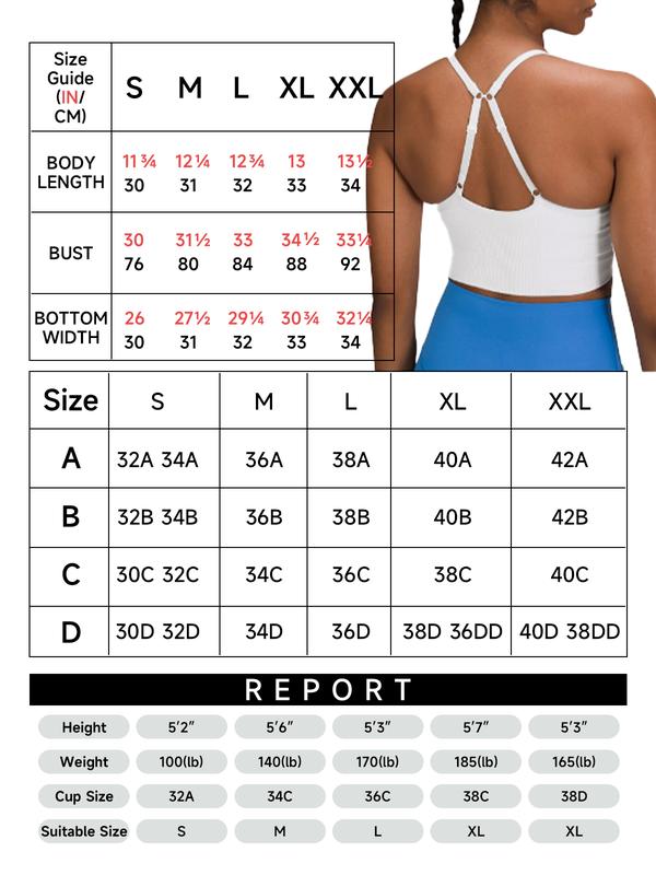 FireSwan Camisole Standppy Sports Bras for Women-Womens Yoga Workout Tops Longline Spaghetti Adjustable Removable Padded Wirefree Build in Casual Bra