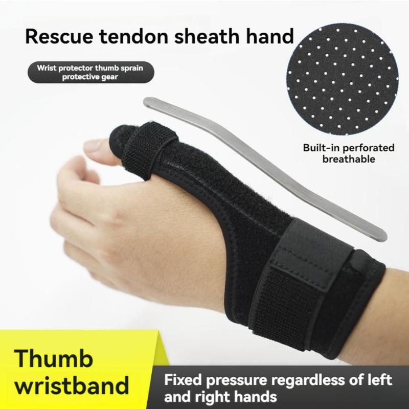 Adjustable Thumb & Wrist Guard, Breathable Thumb & Wrist Protector with Built-in Aluminum Plate, Sports Wristband for Home Gym Workout, Christmas Gift