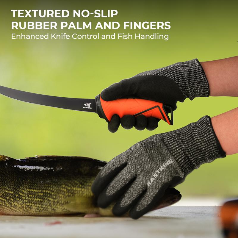 KastKing Kut Safe Fillet Gloves, Ultimate Cut Resistant Gloves for Fishing and Outdoor Use, ANSI Level 6 Cut Protection