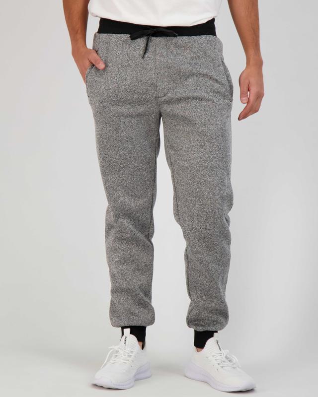 Real Essentials 3 Pack: Men's Tech Fleece Ultra-Soft Jogger Athletic Sweatpants with Pockets (Available In Big & Tall)