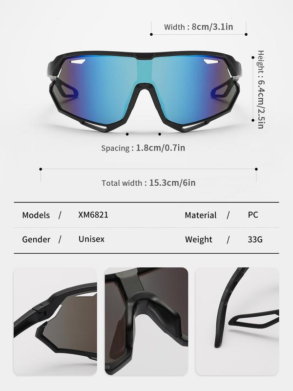 Outdoor Sports Hollow Out Cycling Glasses, Uv400 Anti-uv Sports Sunglasses, Summer Outdoor Glasses, Windproof & Dustproof Sports Sunglasses for Men & Women