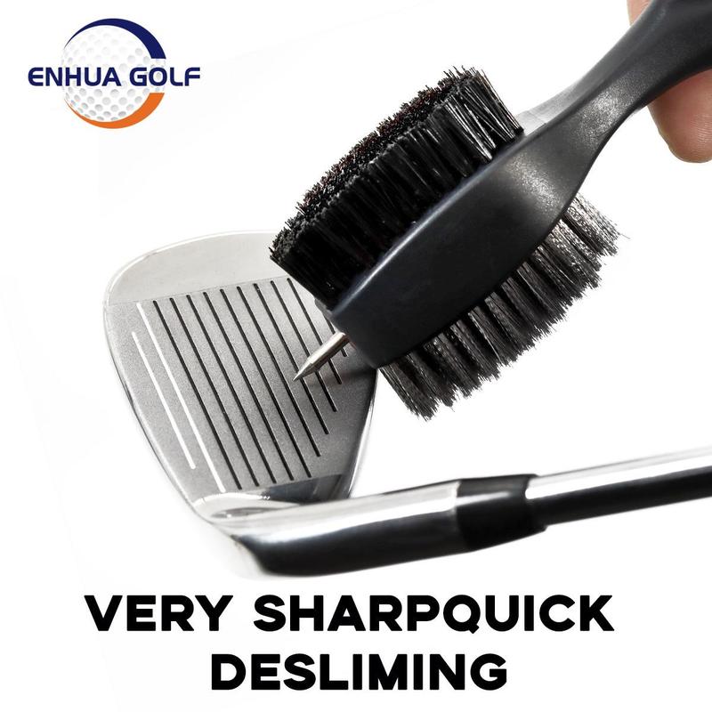 Golf Club Cleaning Brush, Portable Double-sided Golf Club Brush, Professional Golf Club Cleaning Tool for Home & Outdoor