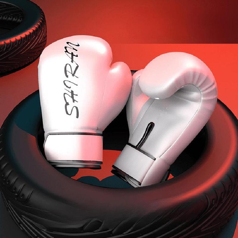 1 Pair Boxing Training Gloves, Pu Leather Training Hand Gloves, Men & Women & Beginners Training Gloves for Fighting Free Combat Sanda, Boxing Gloves Kickboxing Gloves for Men Women Beginner